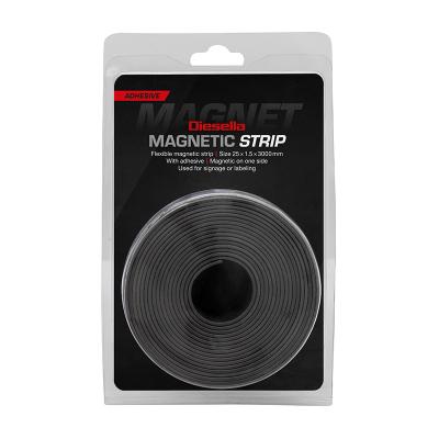 Flexibel magnetbånd 25x1,5mmx3m med lim